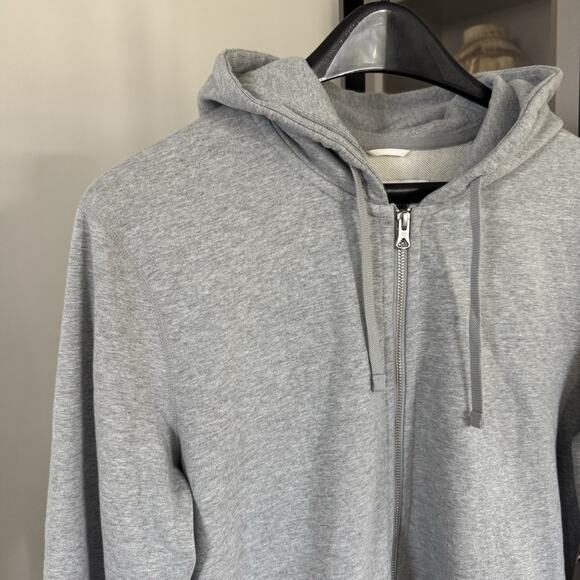 Reigning Champ Midweight Terry Grey Full Zip Up Hoodie XL Slim Sweatshirt Jacket - Picture 3 of 7